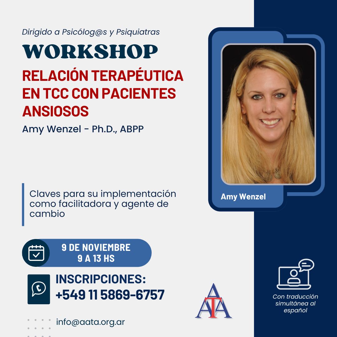 Workshop internacional: Amy Wenzel PhD